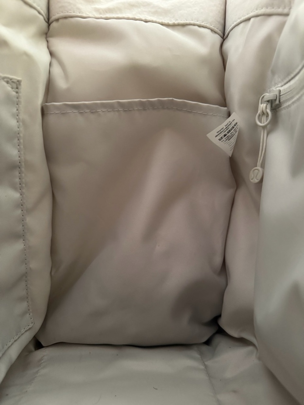 Lululemon Boxy Mini Tote Bag in Bone - Picture 9 of 11